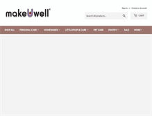 Tablet Screenshot of makeuwell.com.au